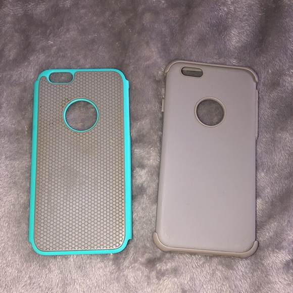 FREE‼️iPhone 6/6s case light grey/ turquoise case - Picture 5 of 6